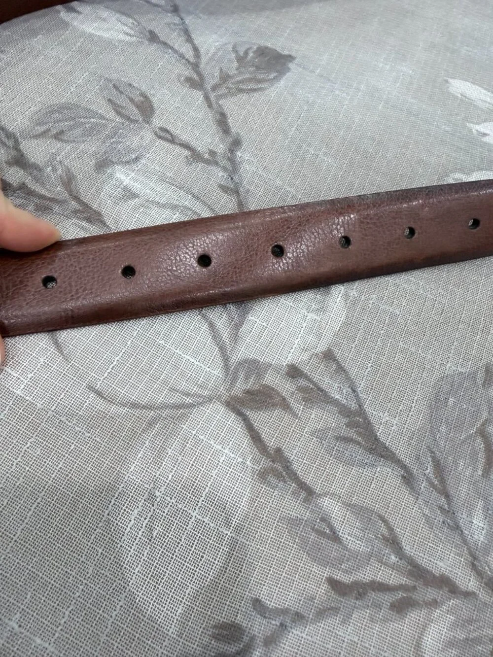 Perry Ellis Men’s Genuine Leather Belt Size 36 Brown Cognac Classic Dress Casual